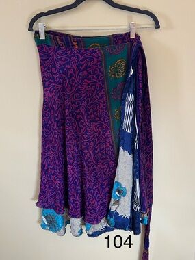 Midi Sari Wrap Skirt (8-20)